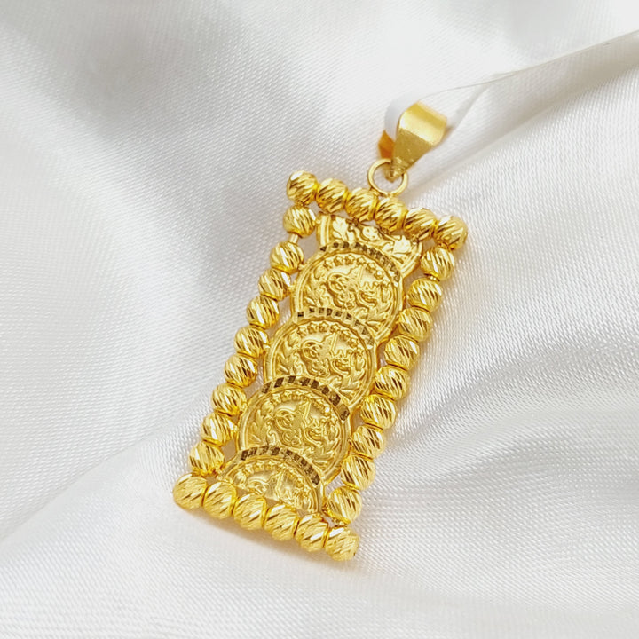 21K Gold Rashadi Pendant by Saeed Jewelry - Image 3