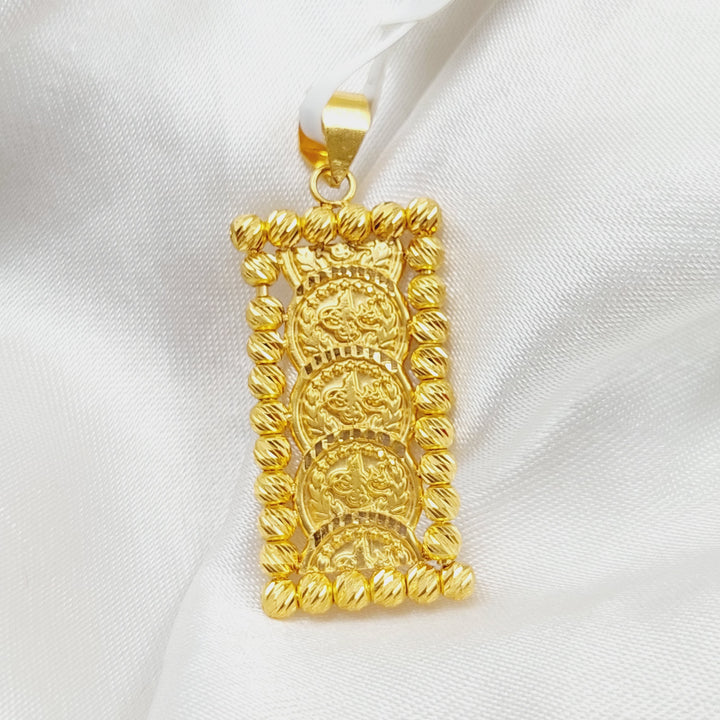 21K Gold Rashadi Pendant by Saeed Jewelry - Image 5