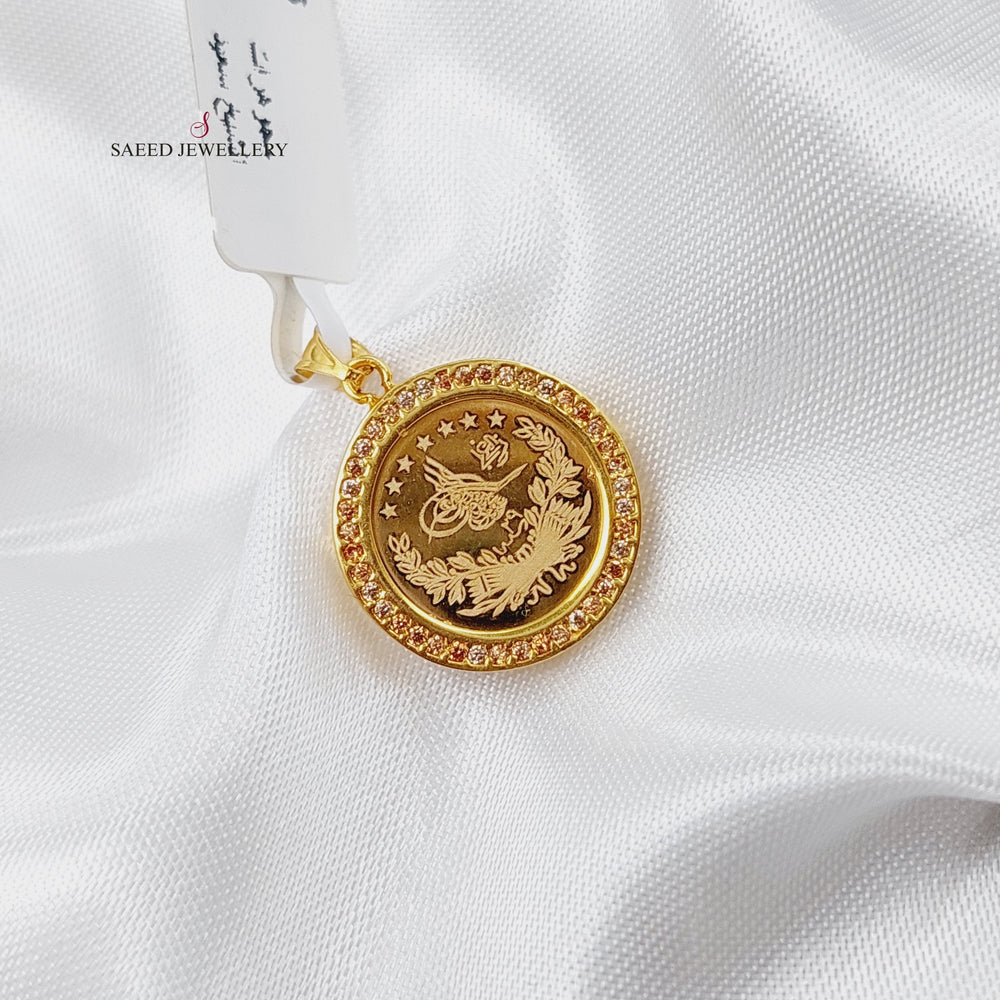 21K Gold Rashadi Pendant by Saeed Jewelry - Image 2