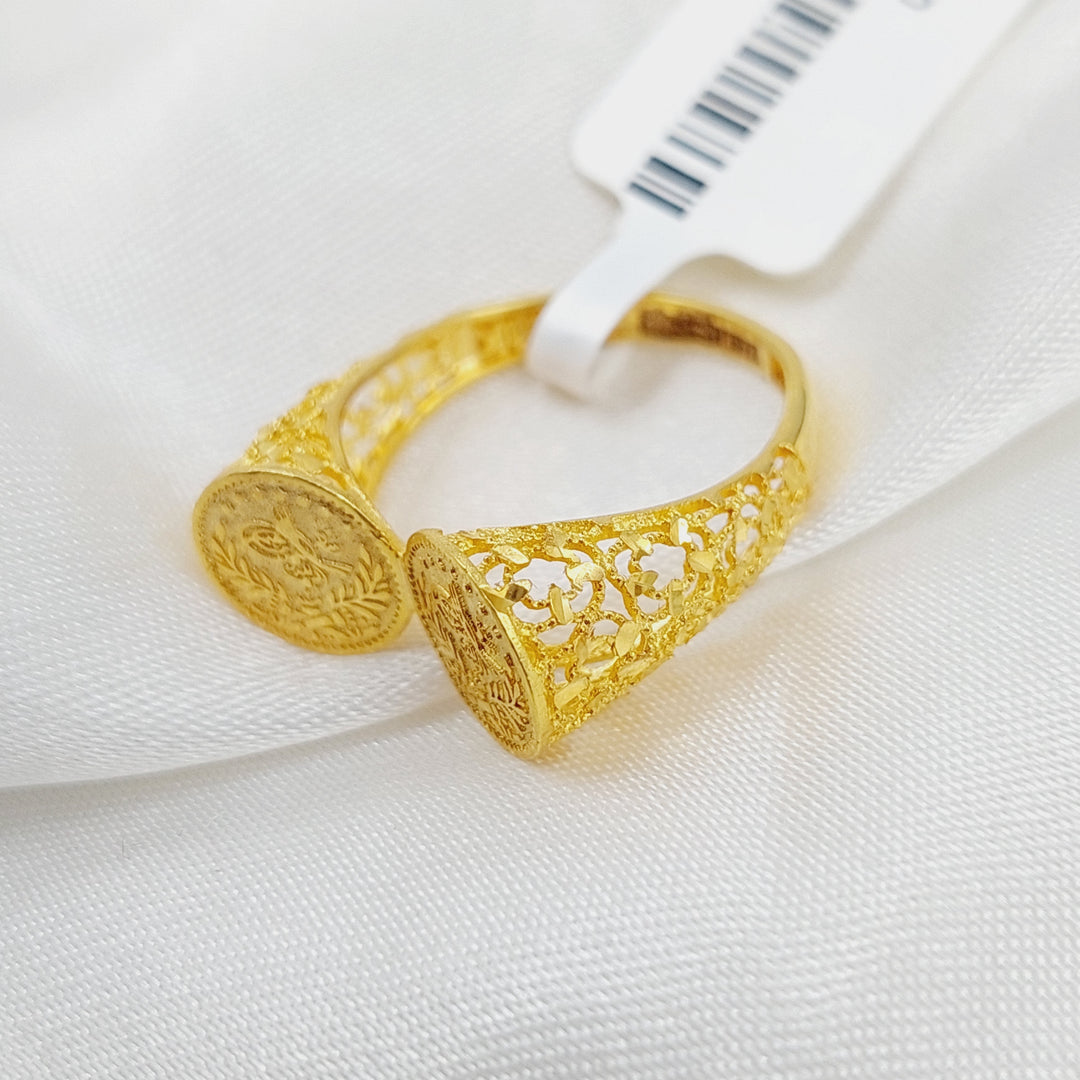 21K Gold Rashadi Ring by Saeed Jewelry - Image 3