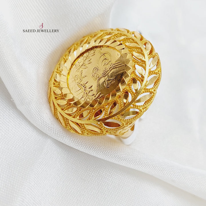 21K Gold Rashadi Ring by Saeed Jewelry - Image 4