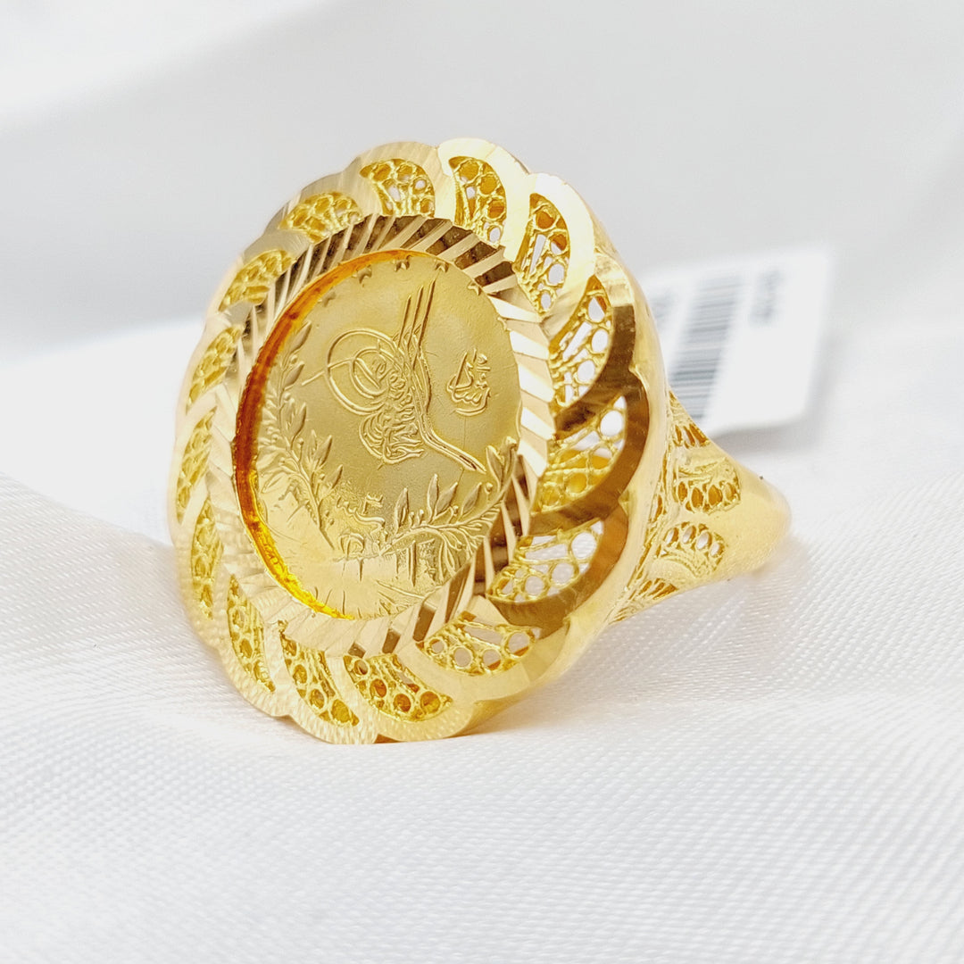 21K Gold Rashadi Ring by Saeed Jewelry - Image 4