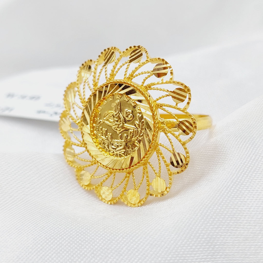 21K Gold Rashadi Ring by Saeed Jewelry - Image 3