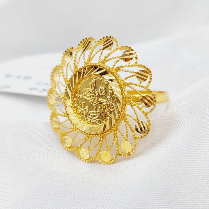 21K Gold Rashadi Ring by Saeed Jewelry - Image 3