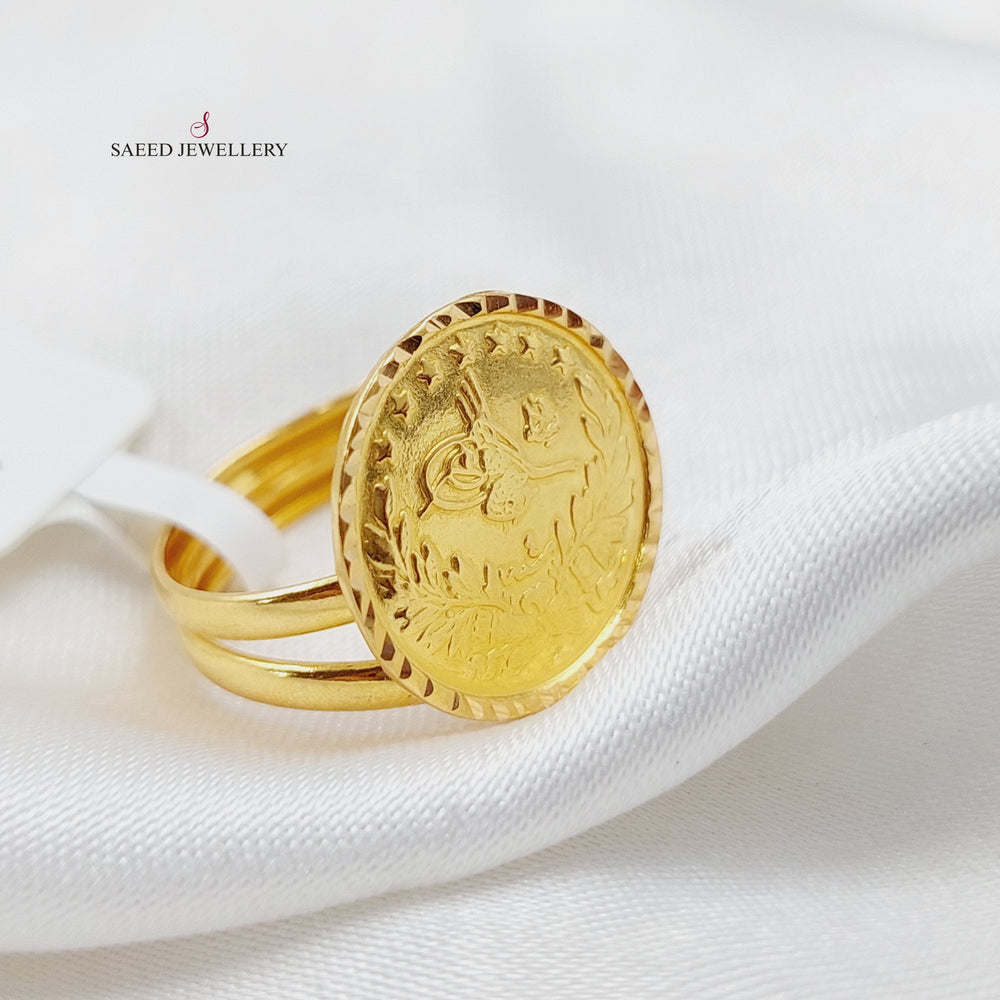 21K Gold Rashadi Ring by Saeed Jewelry - Image 2