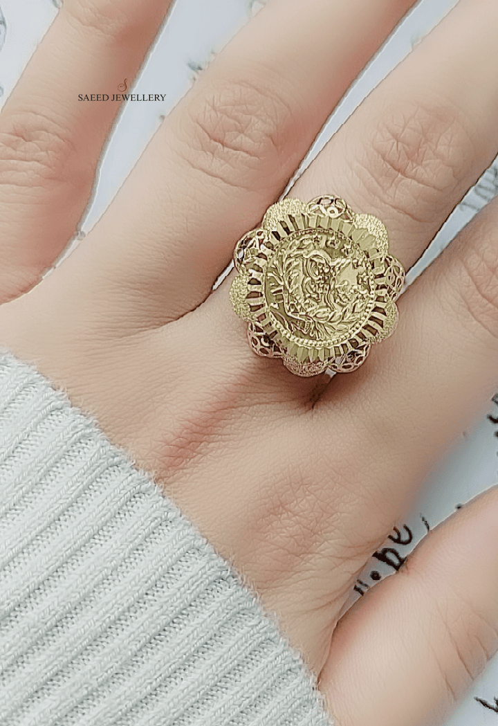 21K Gold Rashadi Ring by Saeed Jewelry - Image 2