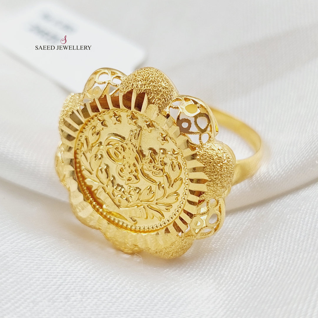 21K Gold Rashadi Ring by Saeed Jewelry - Image 3