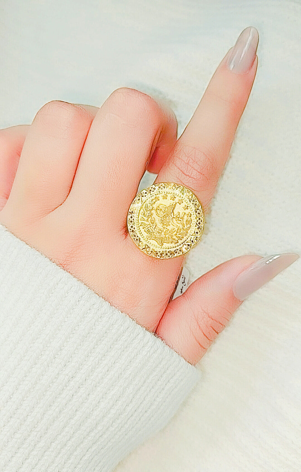 21K Gold Rashadi Ring by Saeed Jewelry - Image 2