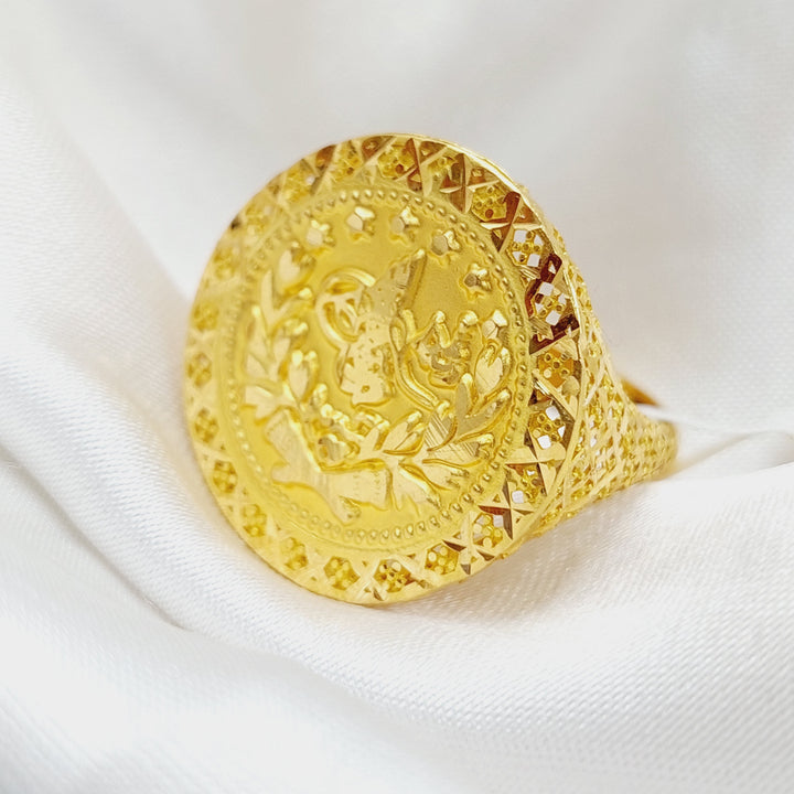 21K Gold Rashadi Ring by Saeed Jewelry - Image 3