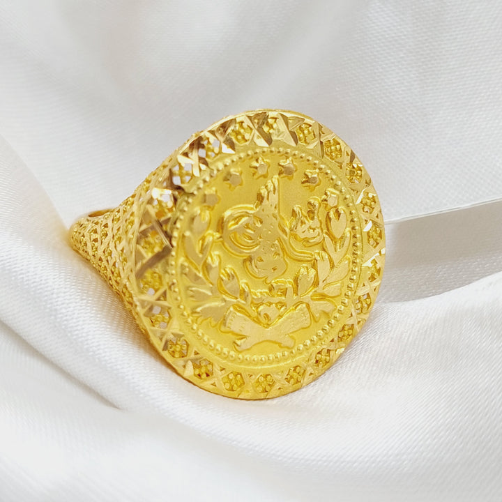 21K Gold Rashadi Ring by Saeed Jewelry - Image 1