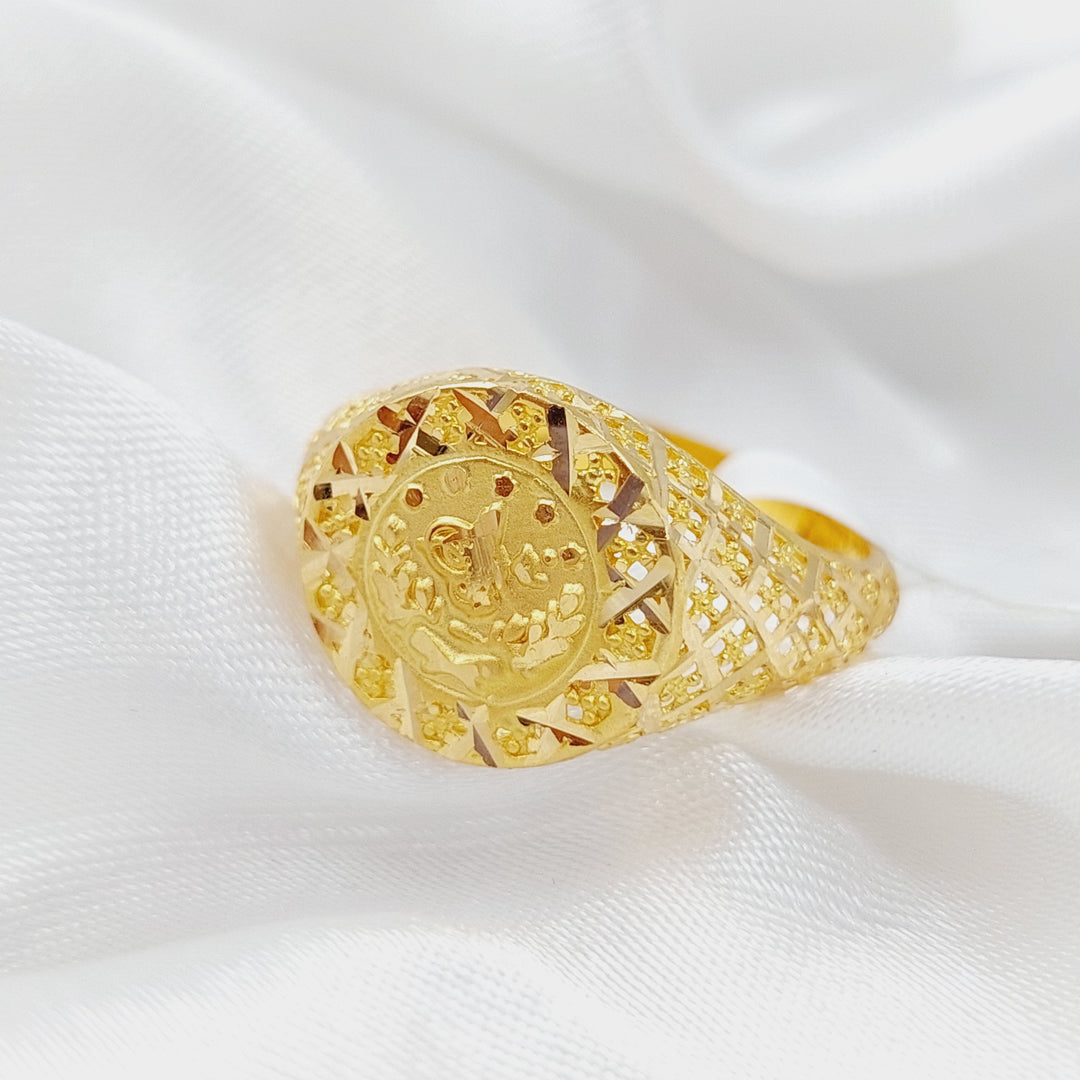 21K Gold Rashadi Ring by Saeed Jewelry - Image 3