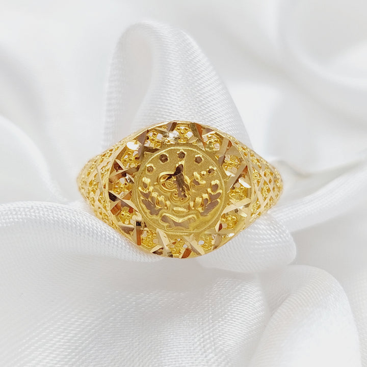 21K Gold Rashadi Ring by Saeed Jewelry - Image 5