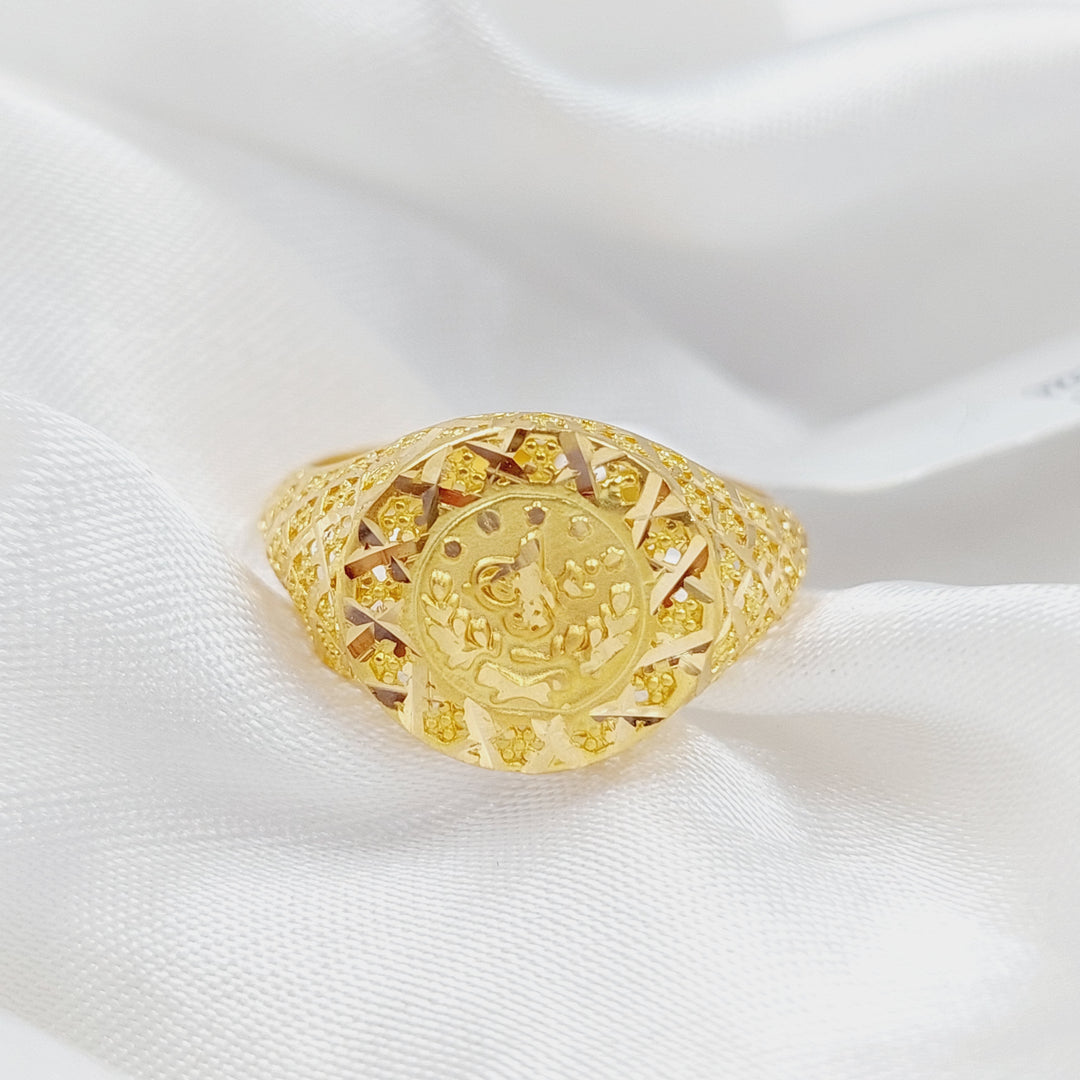 21K Gold Rashadi Ring by Saeed Jewelry - Image 1