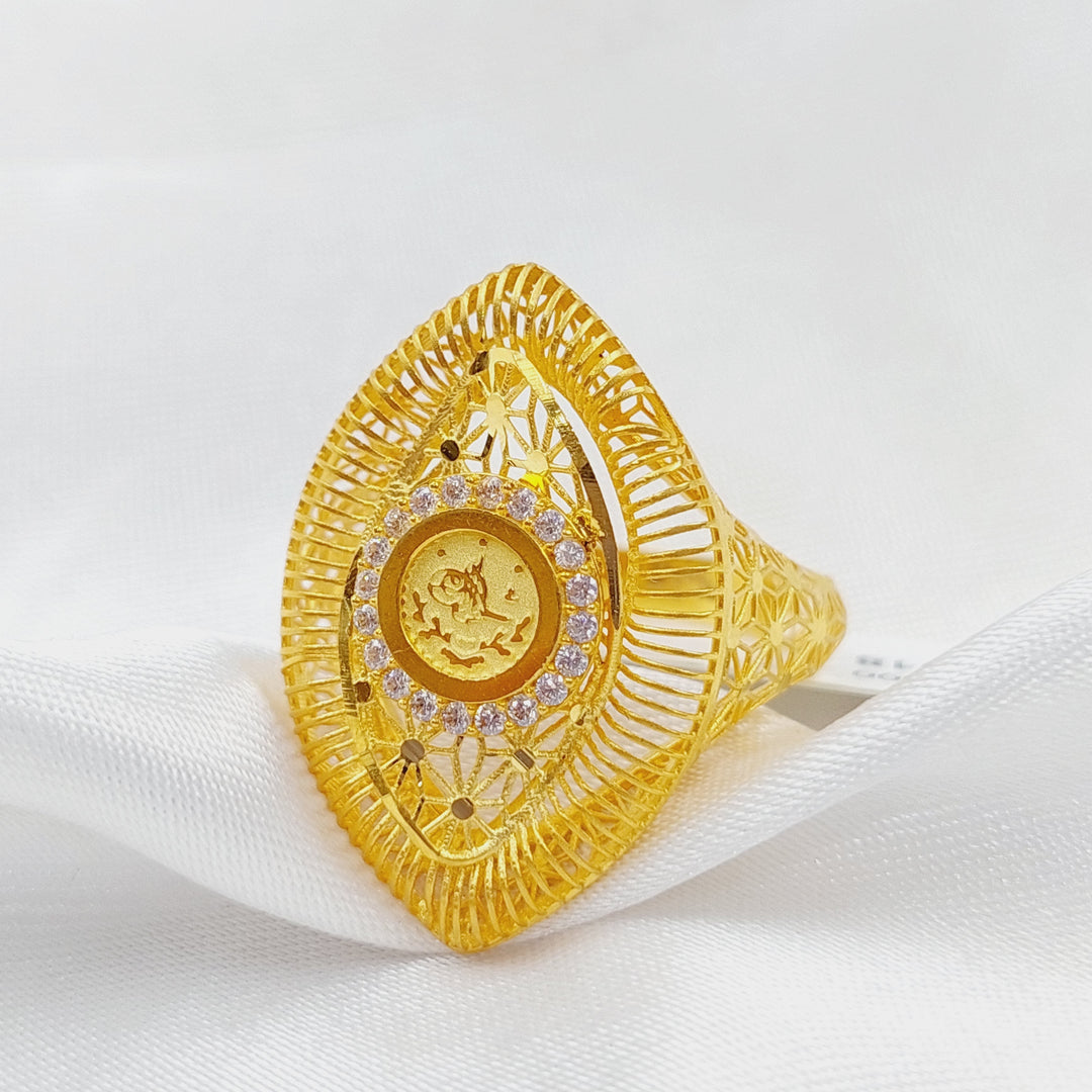 21K Gold Rashadi Ring by Saeed Jewelry - Image 1