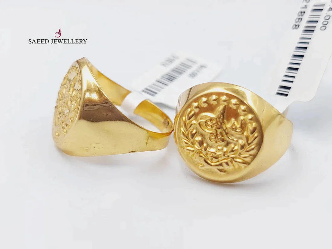 21K Gold Rashadi Ring by Saeed Jewelry - Image 3