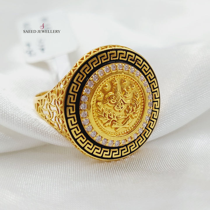 21K Gold Rashadi Ring by Saeed Jewelry - Image 4