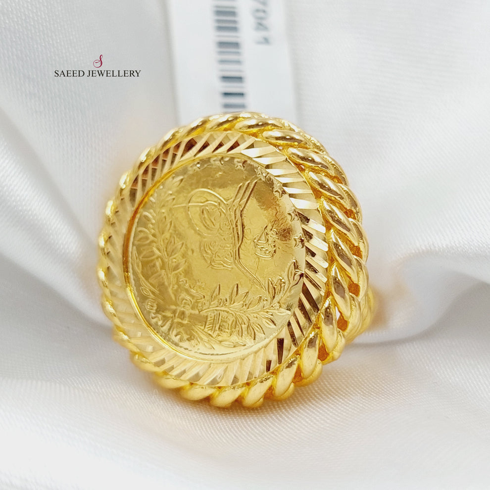 21K Gold Rashadi Ring by Saeed Jewelry - Image 5