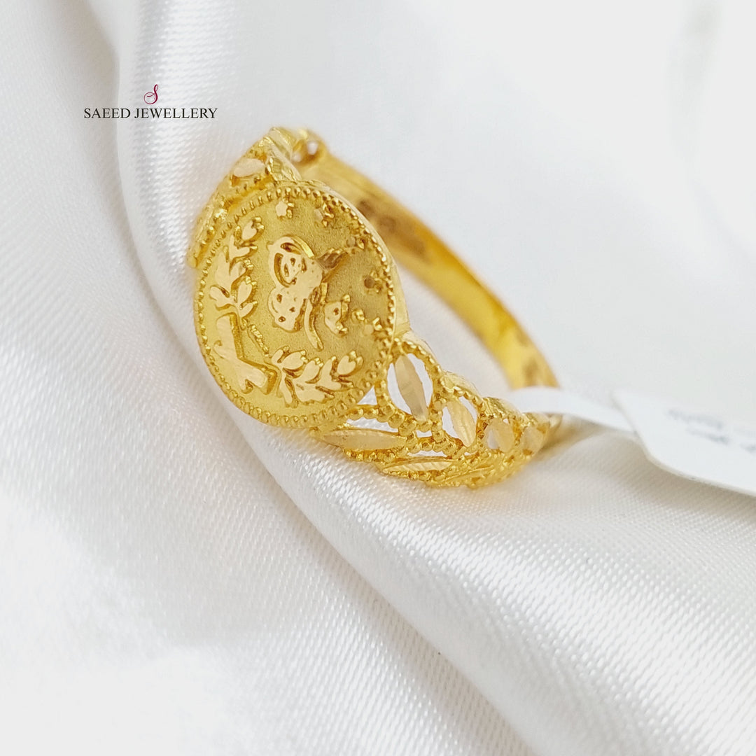 21K Gold Rashadi Ring by Saeed Jewelry - Image 1