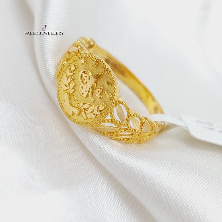 21K Gold Rashadi Ring by Saeed Jewelry - Image 1