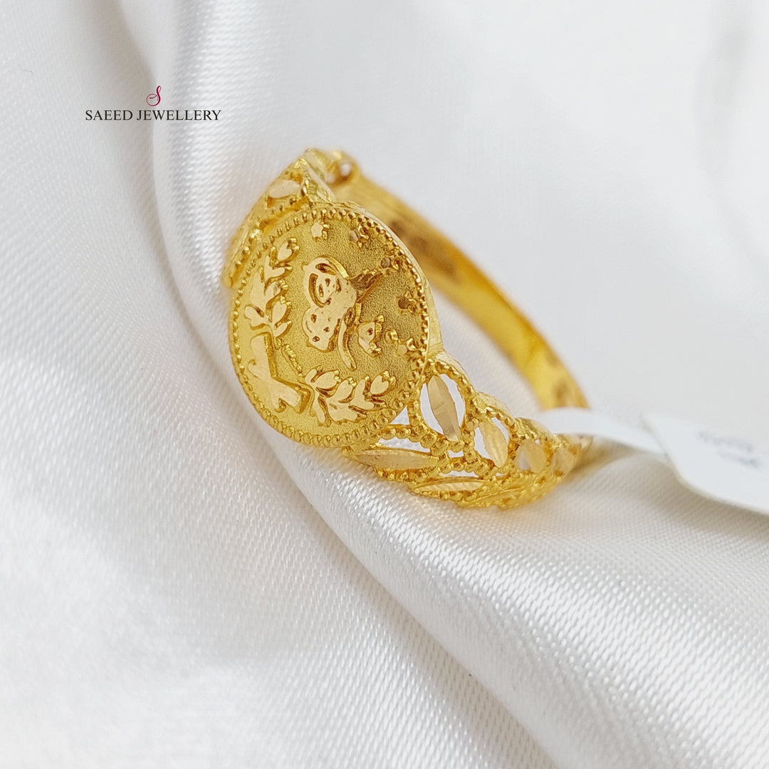 21K Gold Rashadi Ring by Saeed Jewelry - Image 1