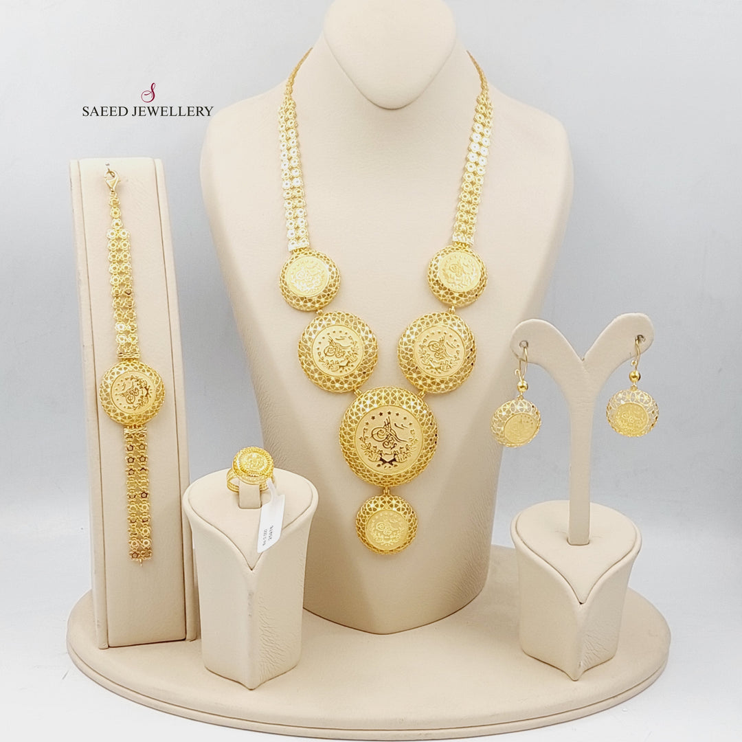 21K Gold Rashadi Set 4 pieces by Saeed Jewelry - Image 1