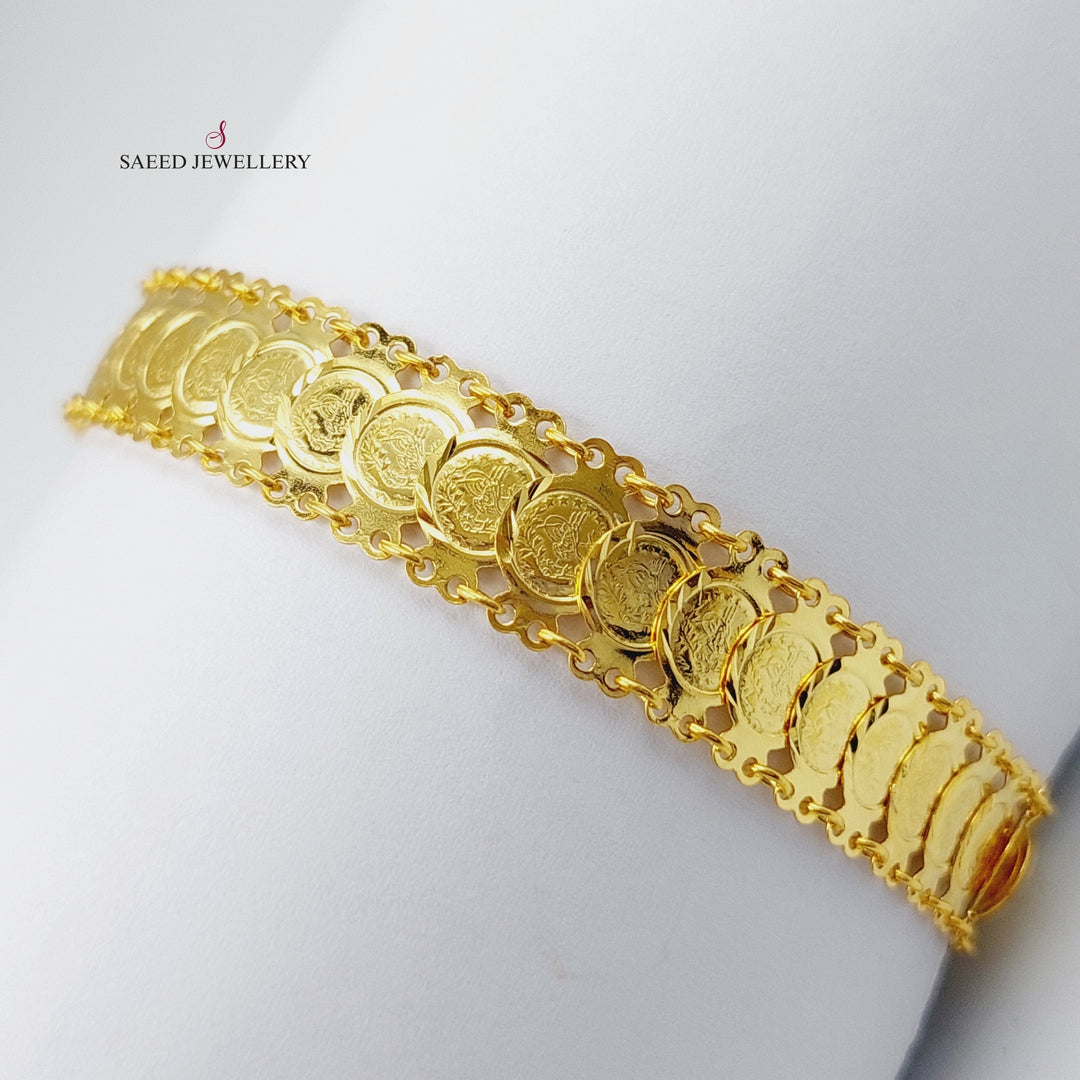 21K Gold Rashadi picnic Bracelet by Saeed Jewelry - Image 1