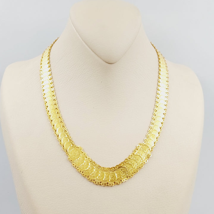 21K Gold Rashadi's Eighths Necklace by Saeed Jewelry - Image 1