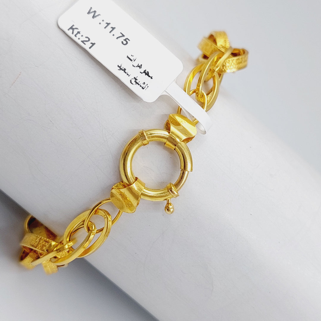 21K Gold Rings Bracelet by Saeed Jewelry - Image 8