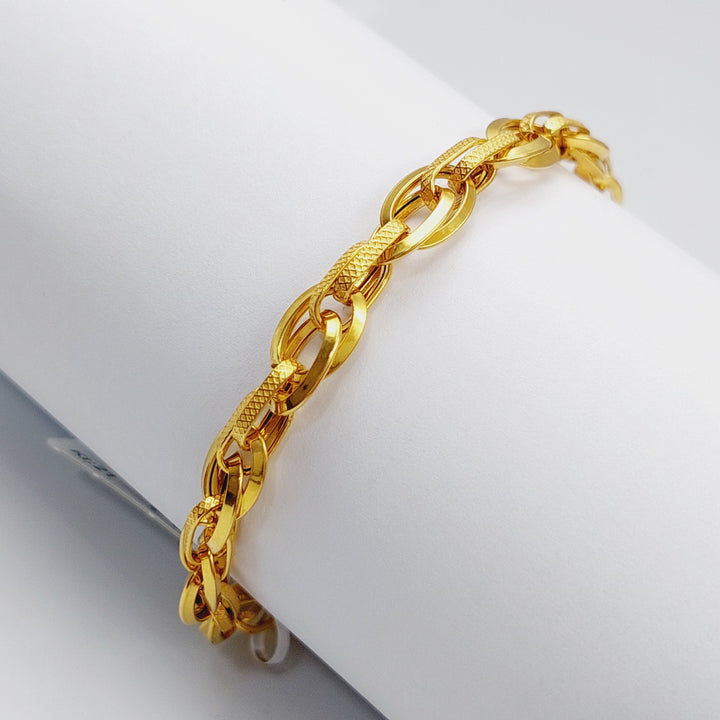 21K Gold Rings Bracelet by Saeed Jewelry - Image 1