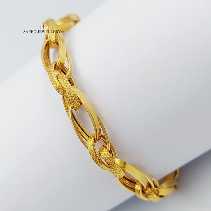 21K Gold Rings Bracelet by Saeed Jewelry - Image 1