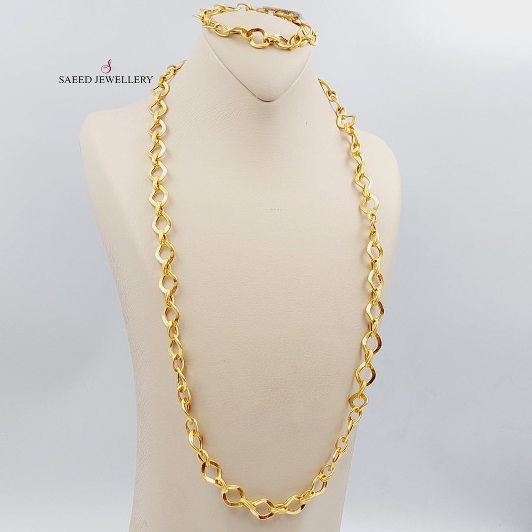 21K Gold Rings Necklace by Saeed Jewelry - Image 5