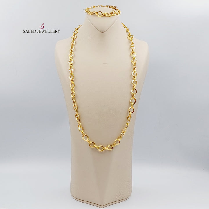 21K Gold Rings Necklace by Saeed Jewelry - Image 3