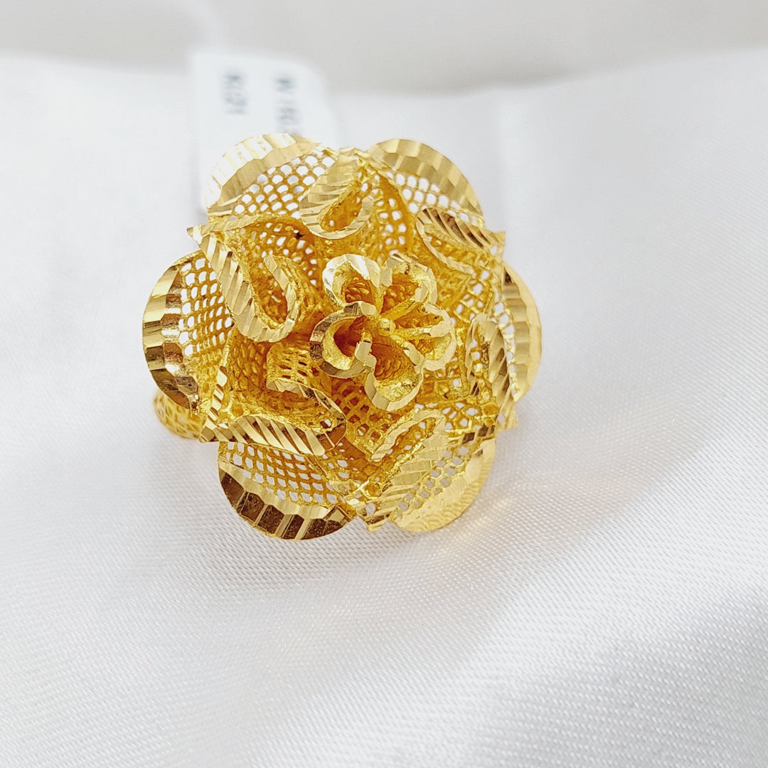 21K Gold Rose Ring by Saeed Jewelry - Image 5