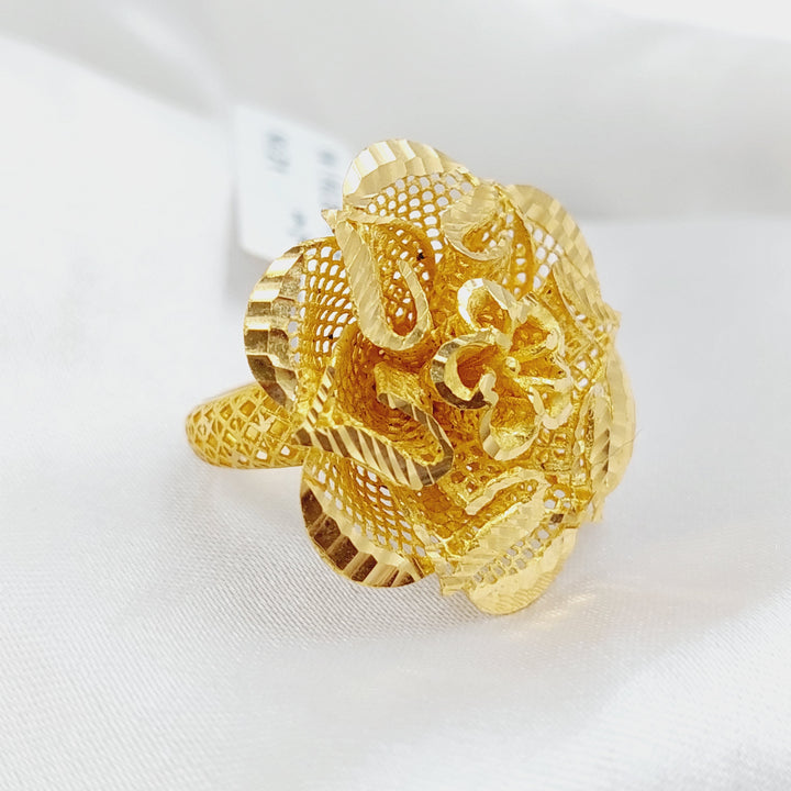 21K Gold Rose Ring by Saeed Jewelry - Image 1