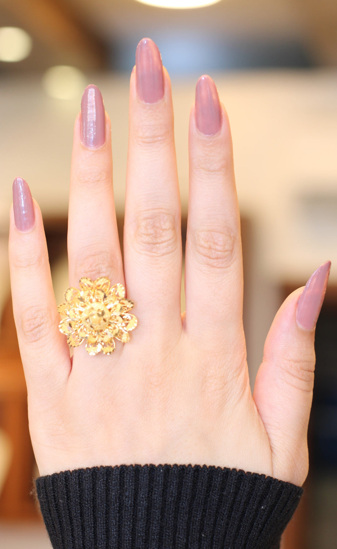 21K Gold Rose Ring by Saeed Jewelry - Image 7