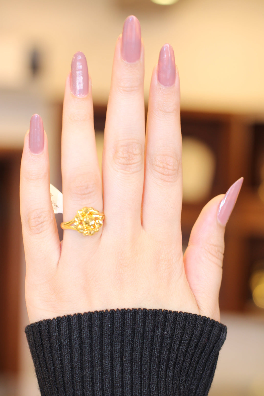 21K Gold Rose Ring by Saeed Jewelry - Image 2