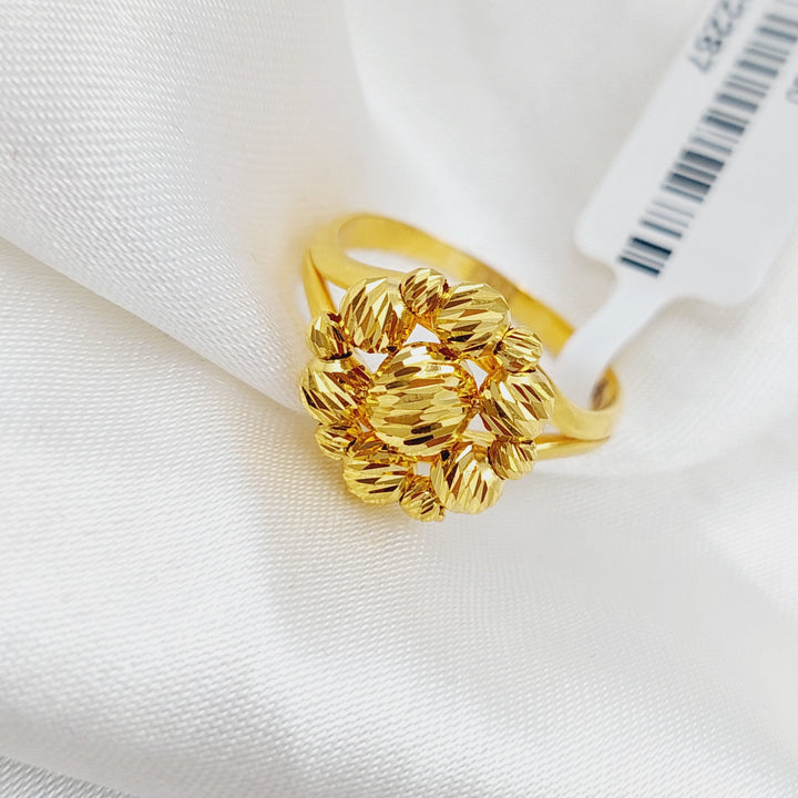 21K Gold Rose Ring by Saeed Jewelry - Image 4