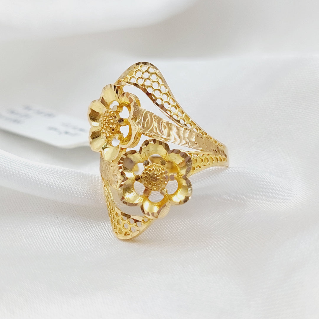 21K Gold Rose Ring by Saeed Jewelry - Image 7