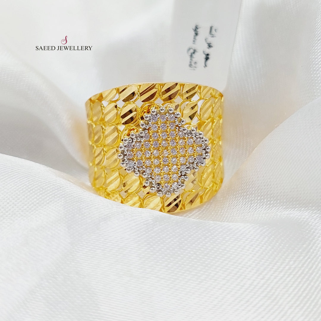 21K Gold 21K Clover Ring by Saeed Jewelry - Image 8