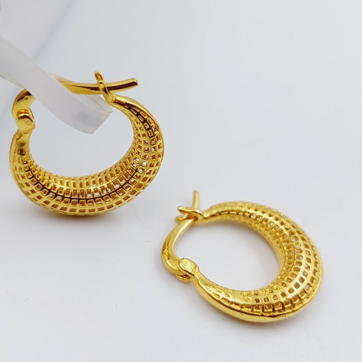 21K Gold Hoop Earrings by Saeed Jewelry - Image 5