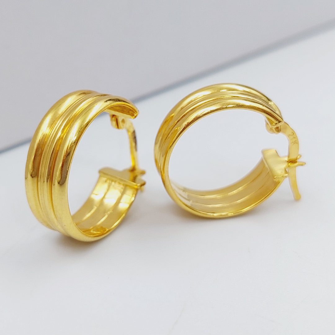 21K Gold Hoop Earrings by Saeed Jewelry - Image 14