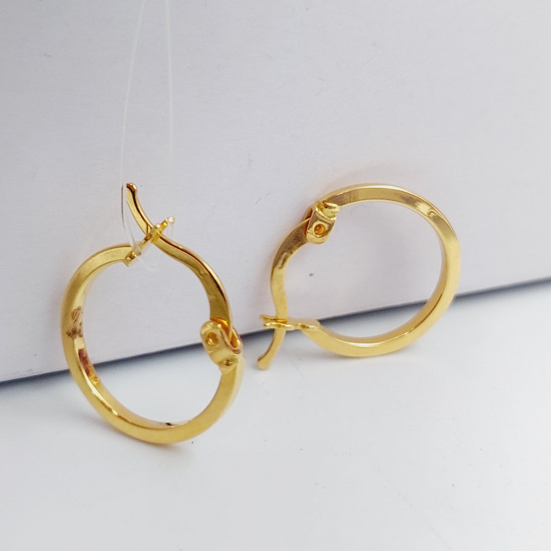 21K Gold Hoop Earrings by Saeed Jewelry - Image 5