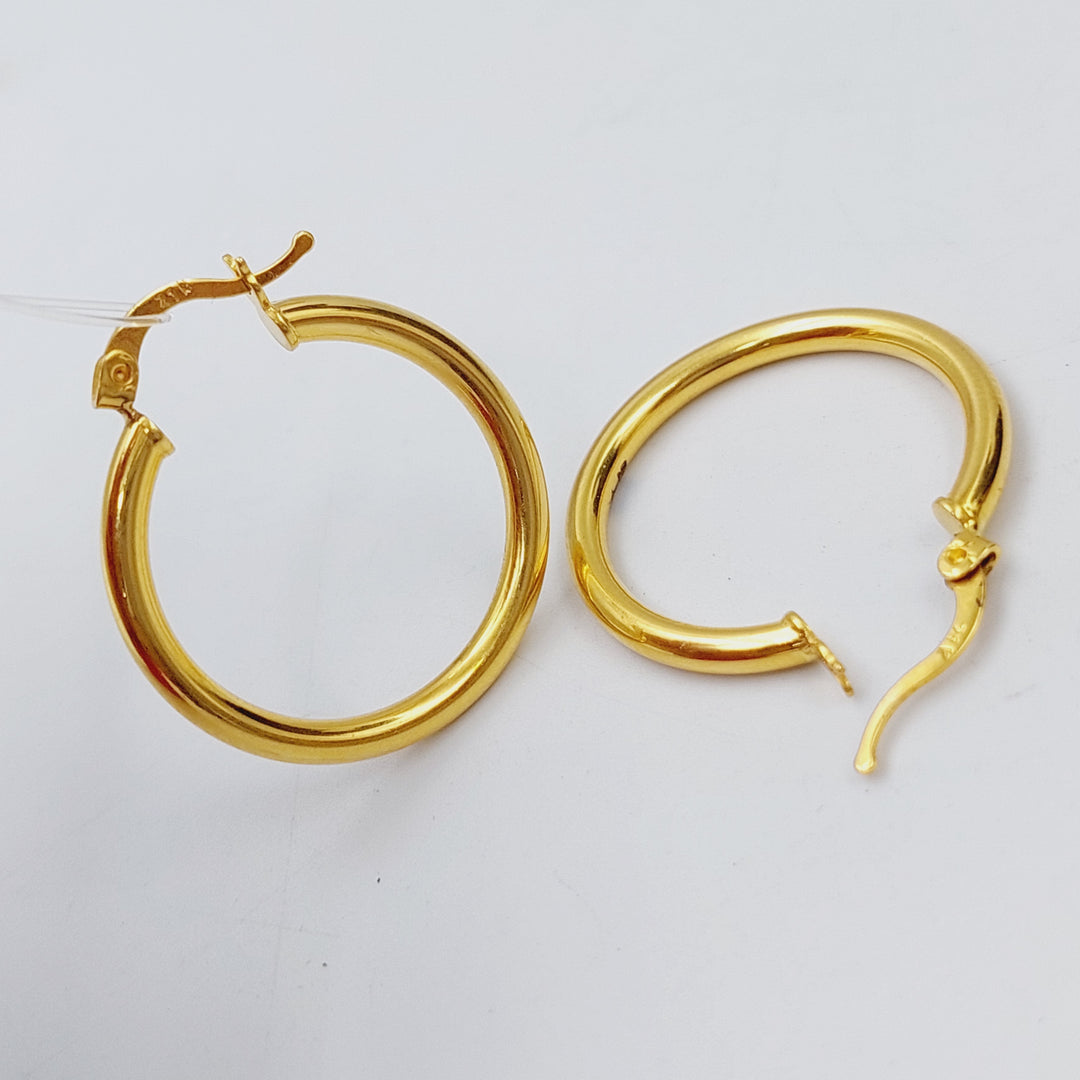 21K Gold Hoop Earrings by Saeed Jewelry - Image 6