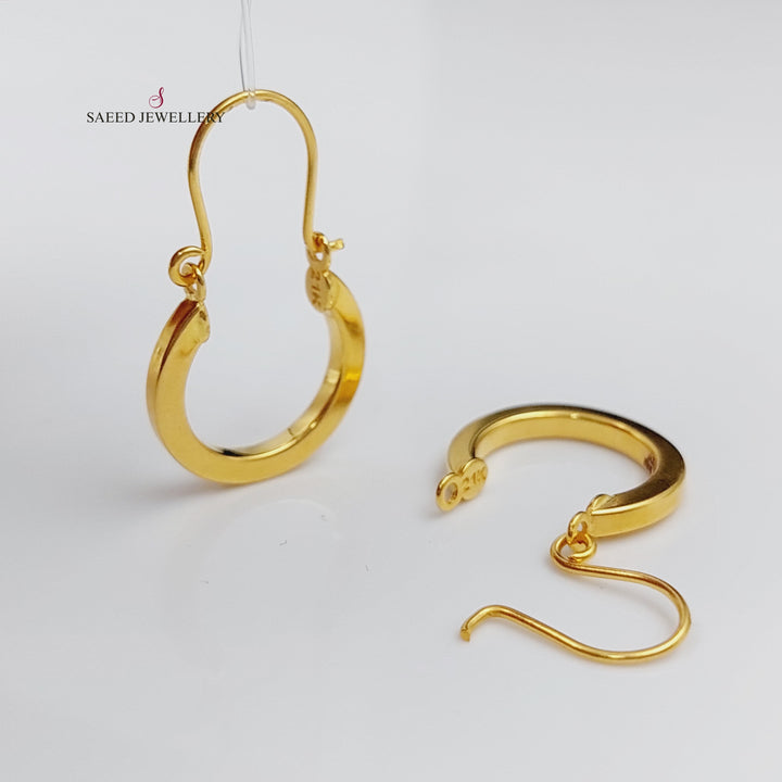 21K Gold Hoop Earrings by Saeed Jewelry - Image 4