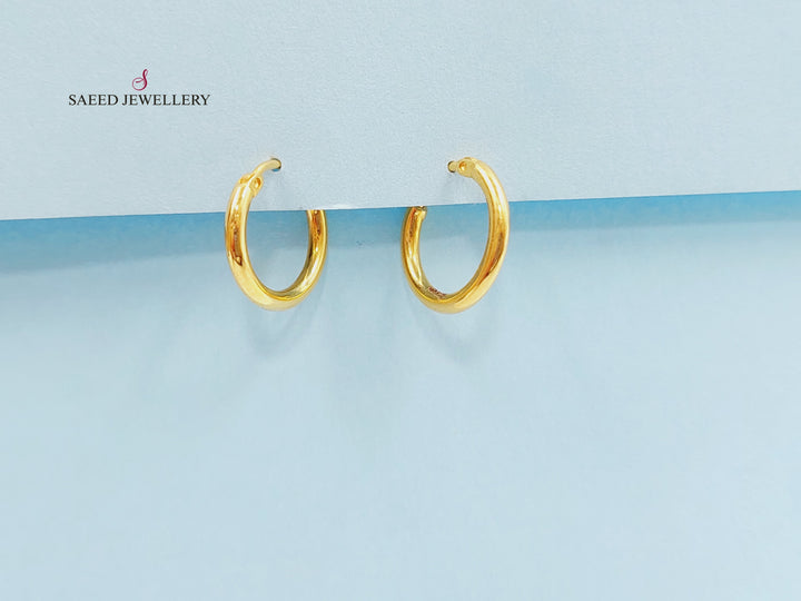 21K Gold Hoop Earrings by Saeed Jewelry - Image 6