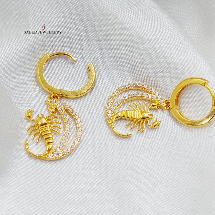 21K Gold Scorpion Earrings by Saeed Jewelry - Image 1