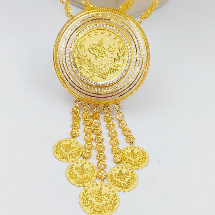 21K Gold Shall Lira Rashadi Necklace by Saeed Jewelry - Image 3