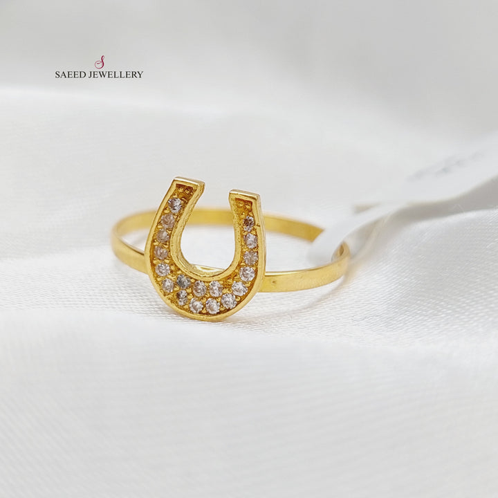 21K Gold Shoe Ring by Saeed Jewelry - Image 3