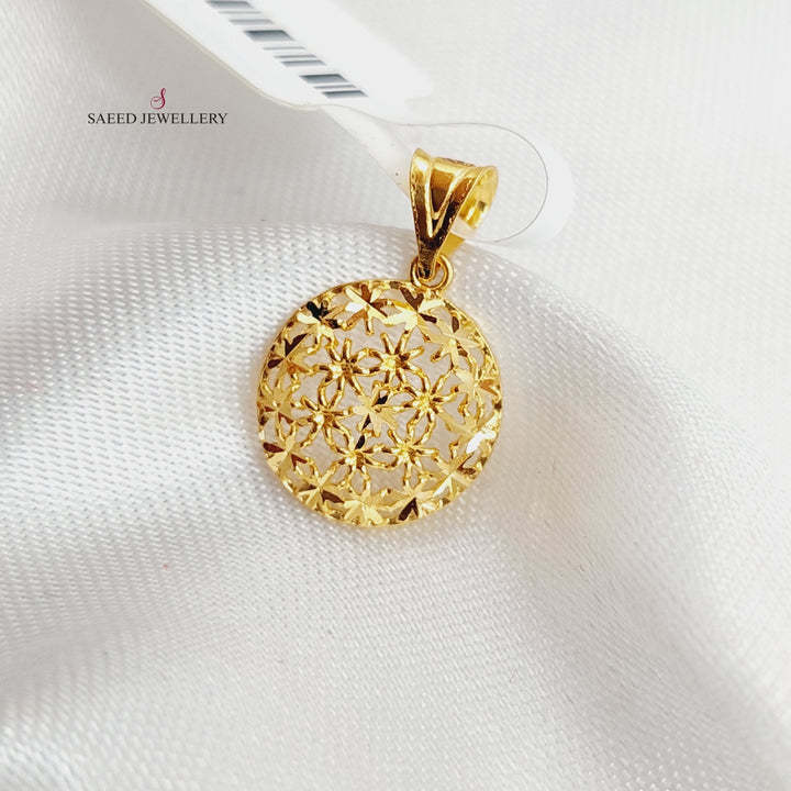 21K Gold Small Pendant by Saeed Jewelry - Image 2