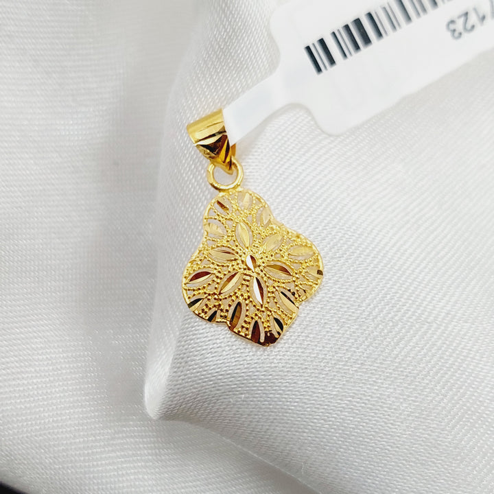 21K Gold Small Pendant by Saeed Jewelry - Image 8